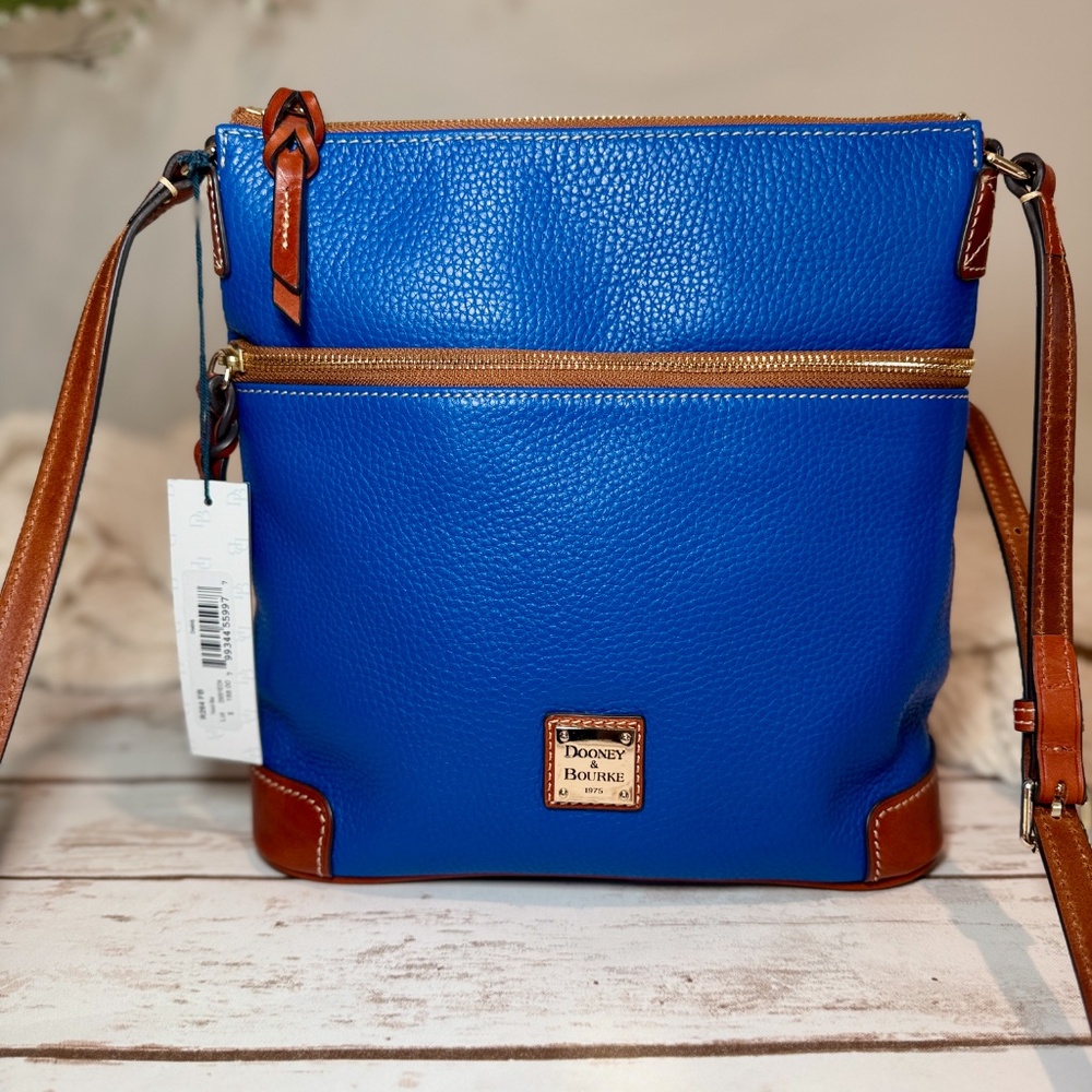 NWT Dooney & Bourke Pebble Grain Crossbody - French Blue - Picture 10 of 10